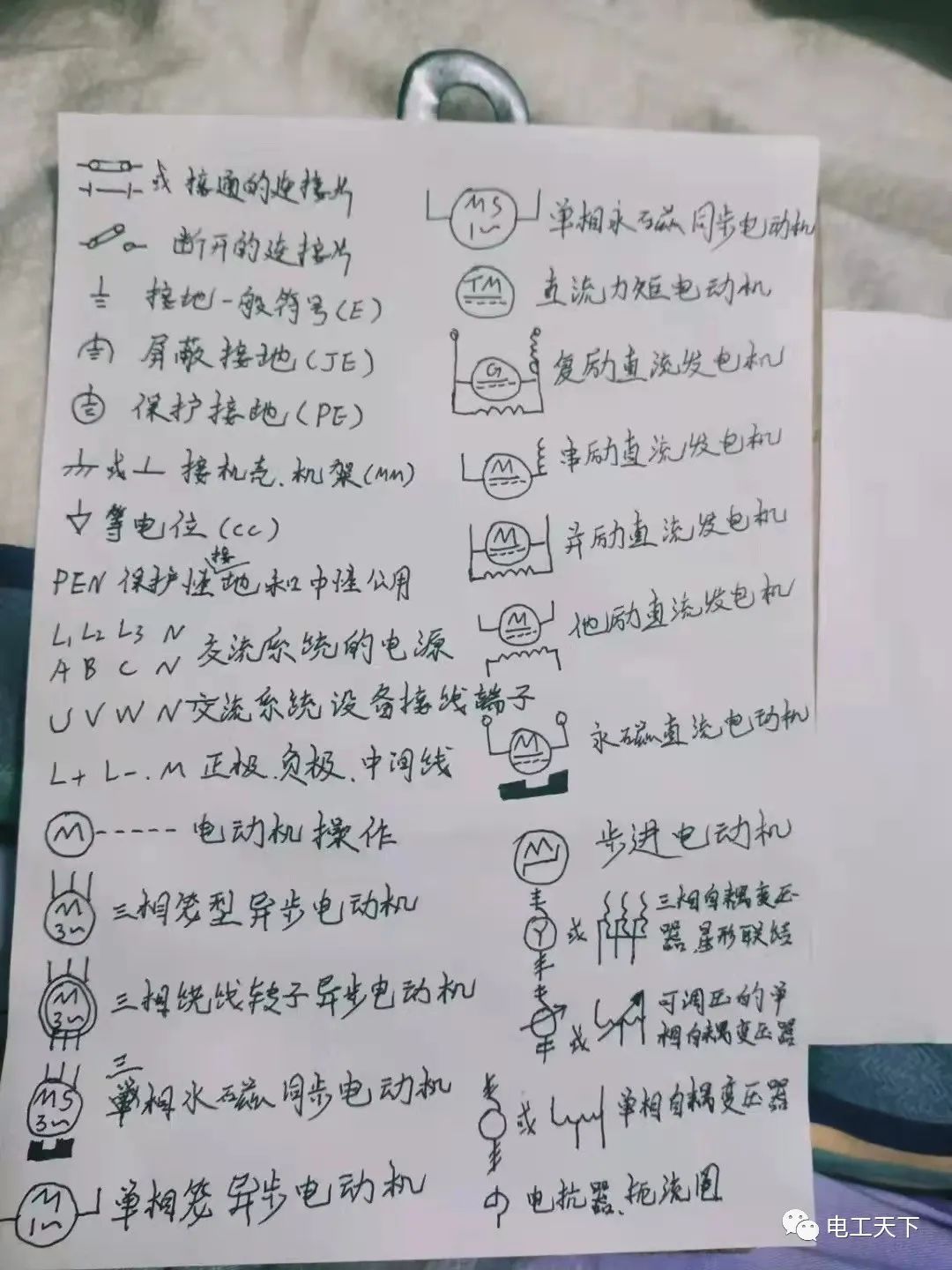 老电工建议:看不懂电路图,那就把这些文字和图形代号每周抄一遍!的图2